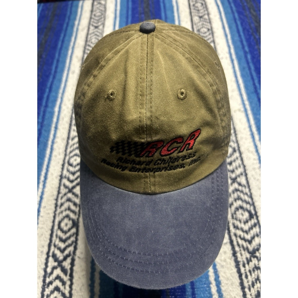 Vintage 90s RCR Richard Childress Racing NASCAR Blue Strapback Hat HeadShots